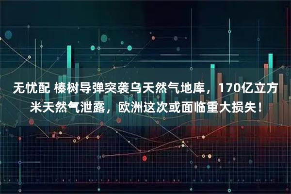 无忧配 榛树导弹突袭乌天然气地库,170亿立方米天然气泄露,欧洲这次或面临重大损失!